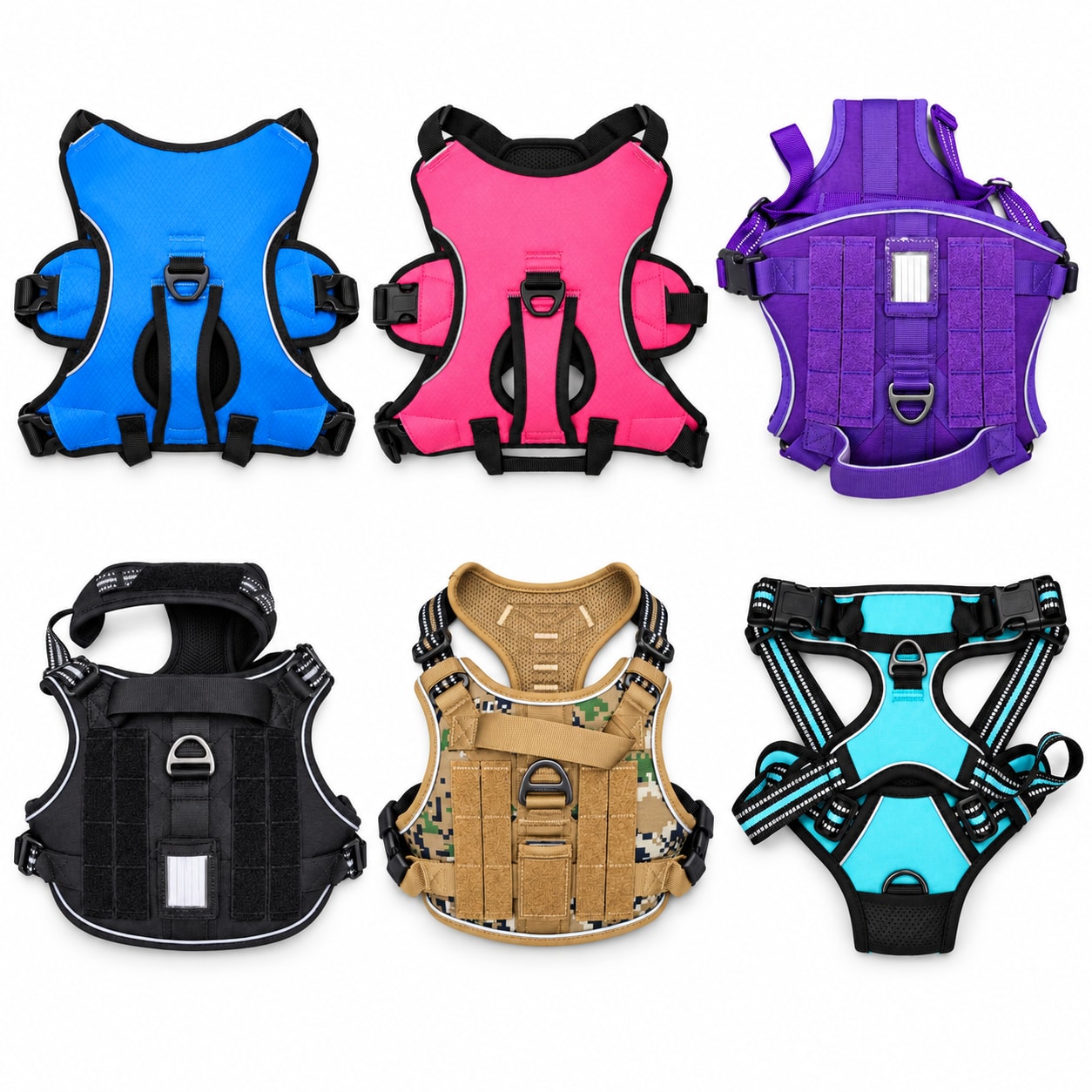 Adjustable Dog Harness with Buckles and Leash Ring - Large product